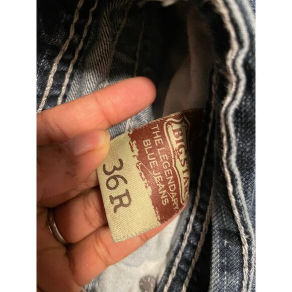 Big Star Mens Vanguard Bootcut Jeans Size 36R Relaxed Fit Medium Wash Y2K - Picture 4 of 10